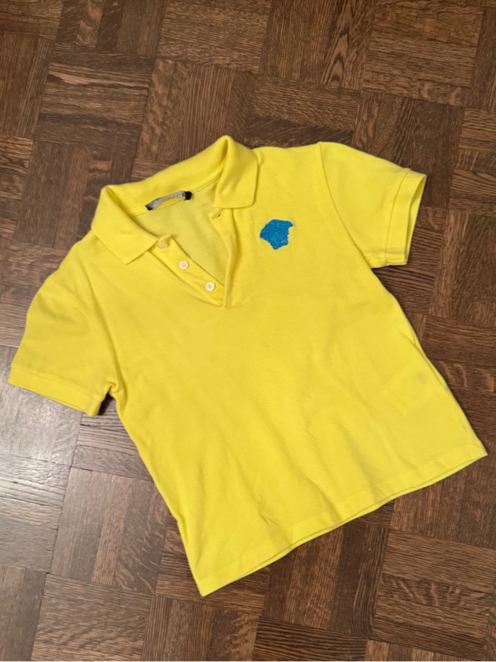 Versace Kids Yellow Polo Shirt size 6